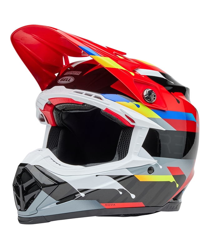 Casque BELL Moto-9S Flex – Renen Nova Gloss Black/Red