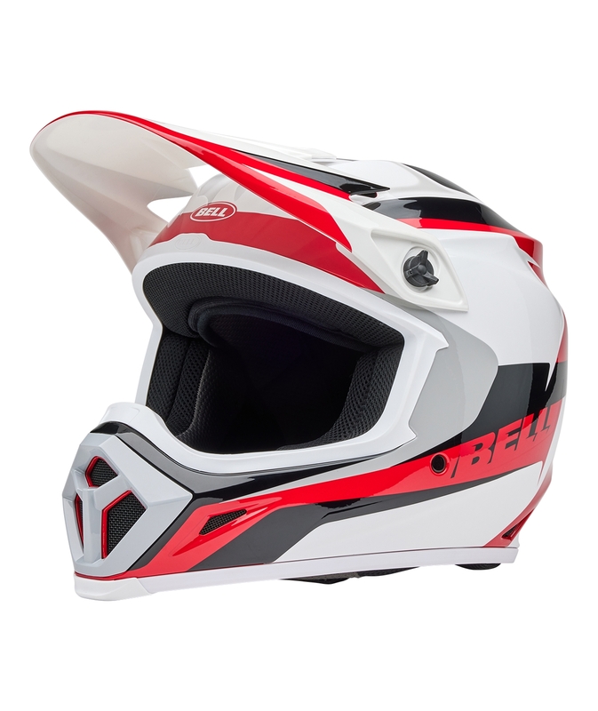 Casque BELL MX-9 Mips – Rift Gloss Red/White