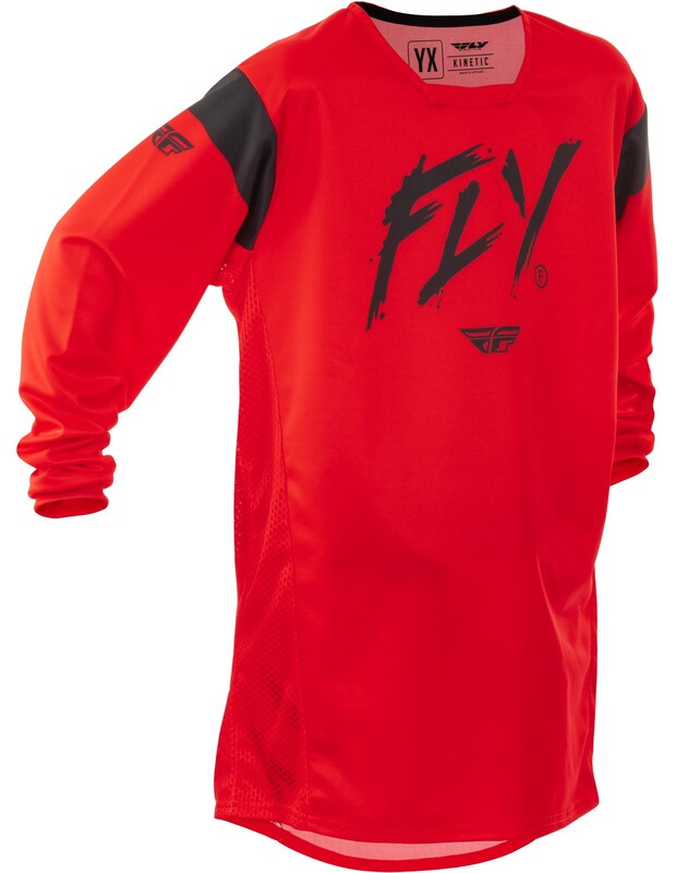 Maillot enfant FLY RACING Kinetic Stoke – rouge/noir
