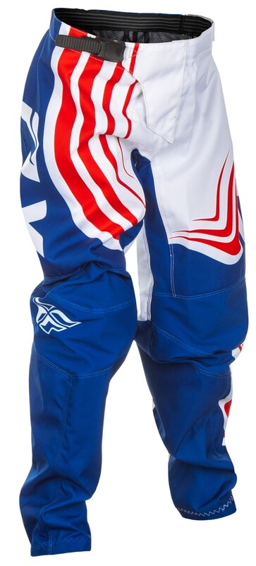Pantalon enfant FLY RACING F-16 – rouge/blanc/bleu