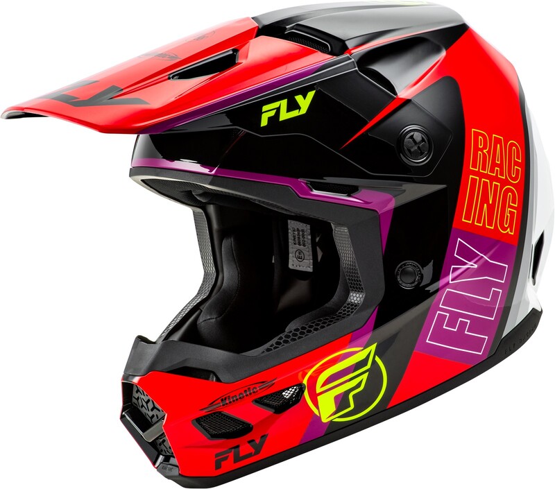 Casque FLY RACING Kinetic Rally – rouge/noir/blanc