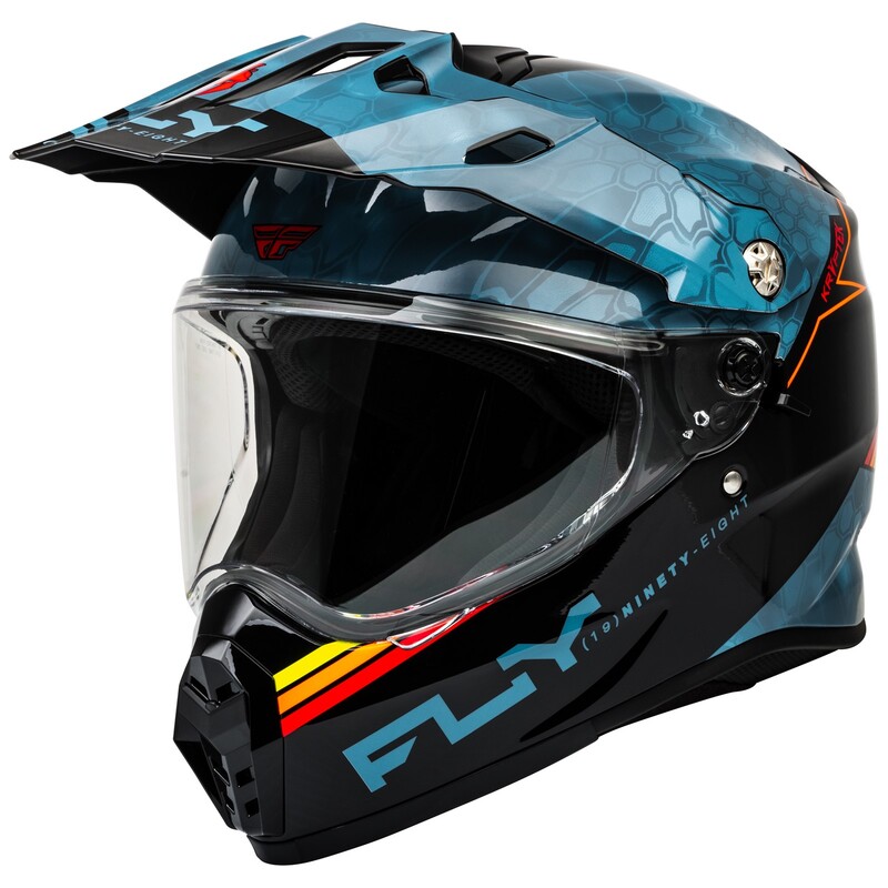 Casque FLY RACING Trekker Kryptek Conceal – Slate/noir/rouge