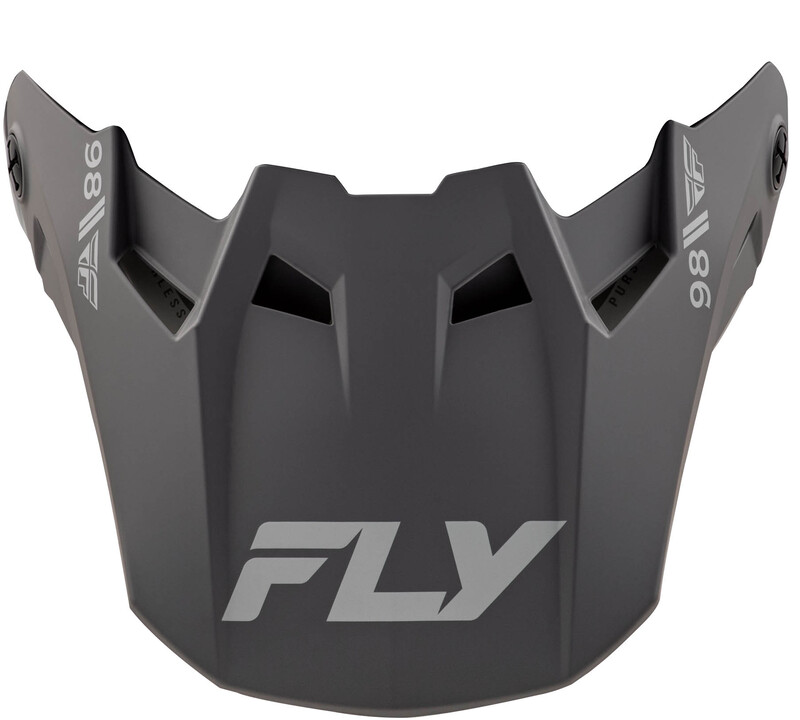 Visière FLY RACING Formula CC Objective – noir mate/gris
