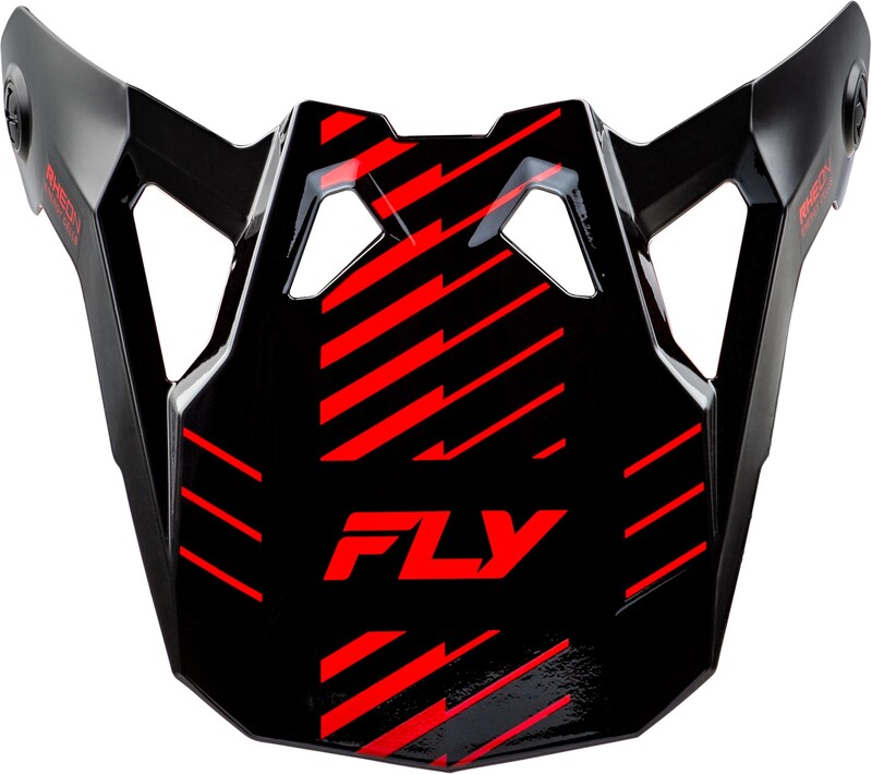Visière FLY RACING Formula CP Slice – gris/rouge/noir