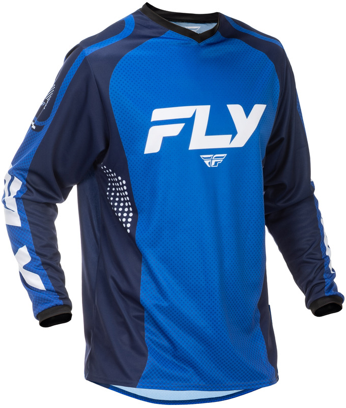 Maillot FLY RACING F-16 – bleu/bleu foncé/blanc