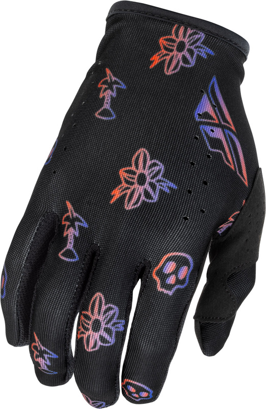 Gants FLY RACING Lite Outline Special Edition – noir/rouge/violet