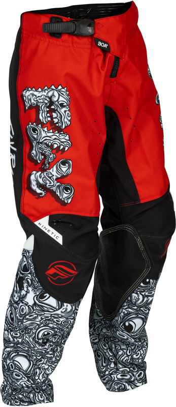 Pantalon enfant FLY RACING Kinetic Mutant – rouge/blanc/noir