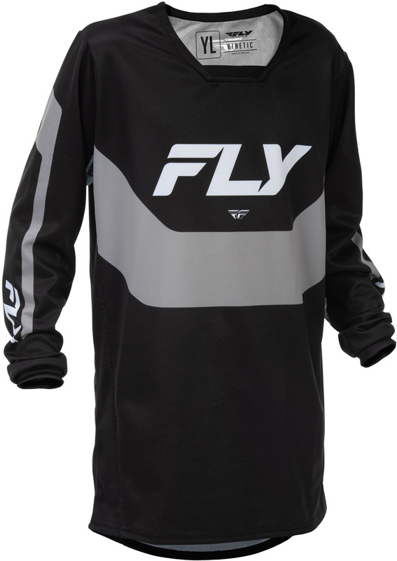 Maillot enfant FLY RACING Kinetic – noir/gris