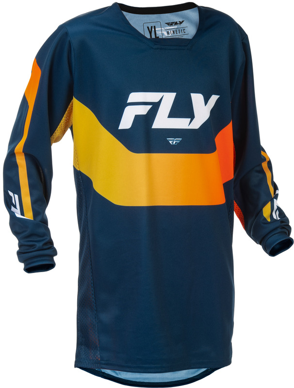 Maillot enfant FLY RACING Kinetic – Navy/orange