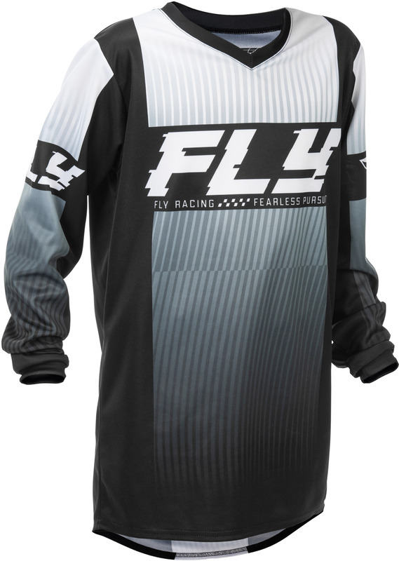 Maillot enfant FLY RACING F-16 – noir/blanc