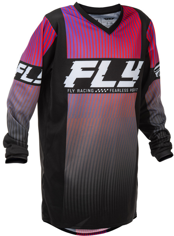 Maillot enfant FLY RACING F-16 – noir/rouge/violet