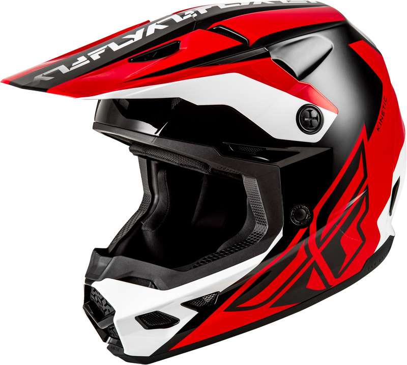 Casque FLY RACING Kinetic Crest – rouge/noir/blanc
