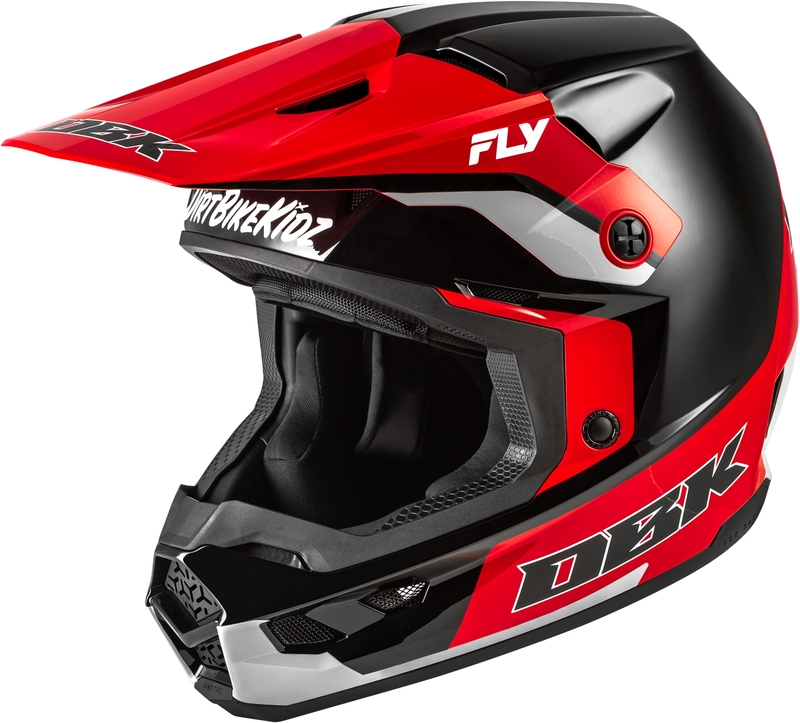 Casque FLY RACING Kinetic Special Edition DBK – noir/rouge/gris