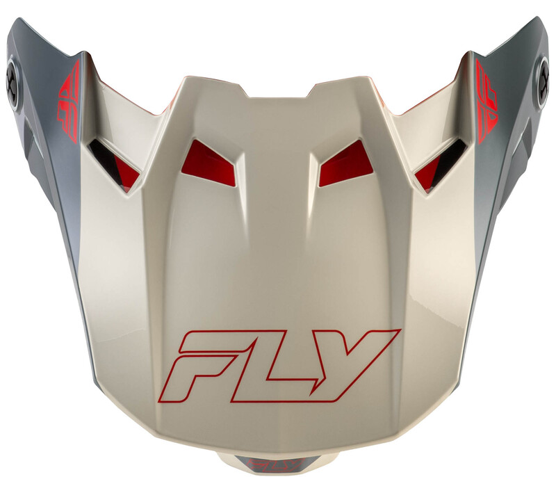 Visière FLY RACING Formula CC Glide – noir/rouge/gris