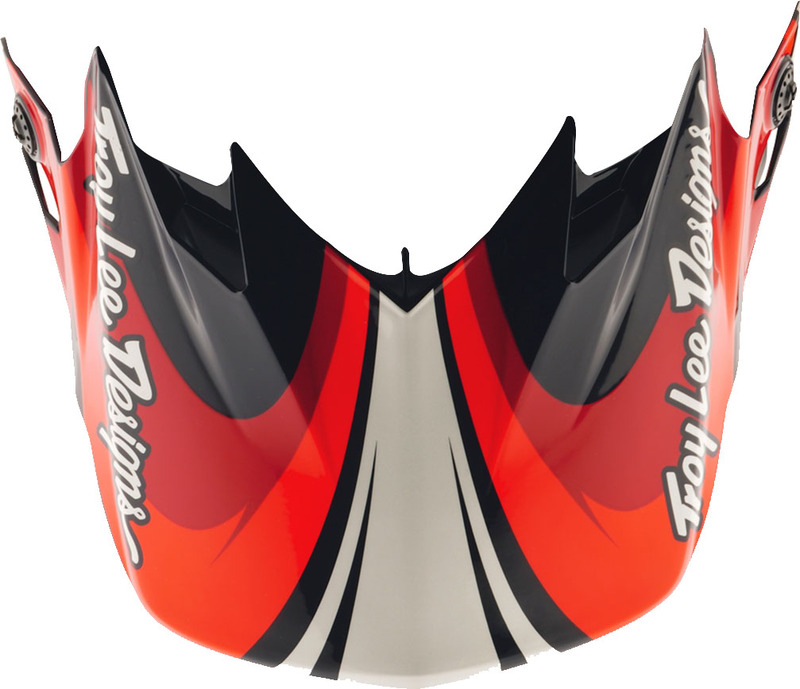 Visière TROY LEE DESIGNS GP Pro Crossover – noir/rouge