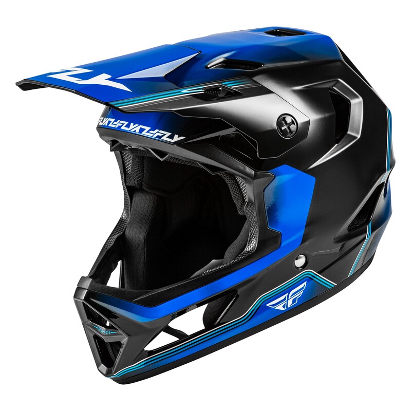 Casque vélo FLY RACING Rayce Repeat – noir/bleu foncé