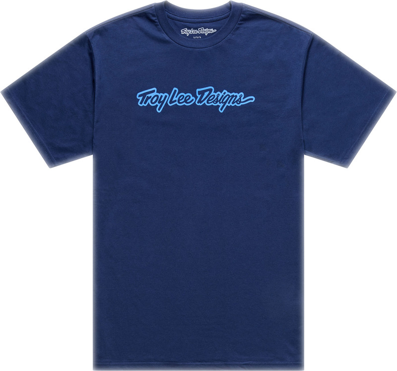 T-Shirt TROY LEE DESIGNS Signature – Navy/Aero Blue
