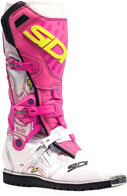 Bottes SIDI Crossair HD Billy Bolt Special Edition – blanc / rose