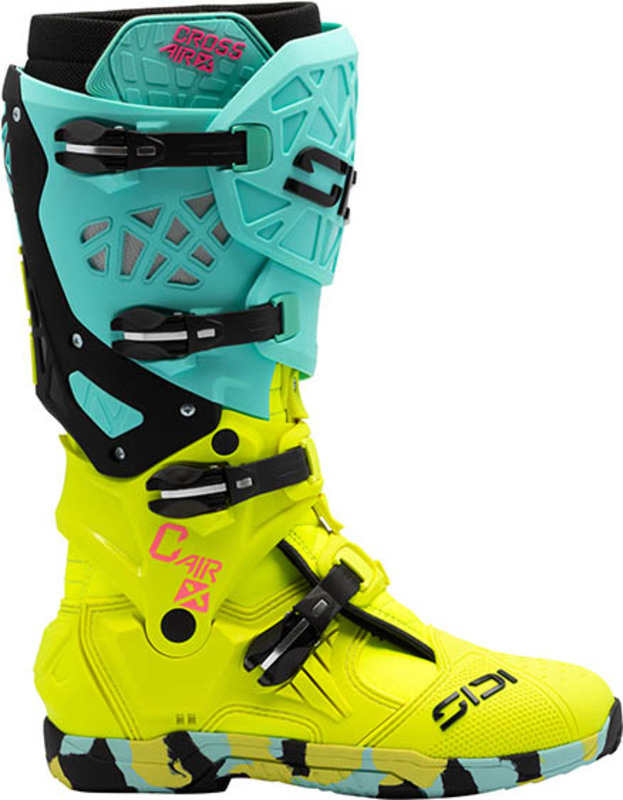 Bottes SIDI Crossair X – Mint/jaune fluo
