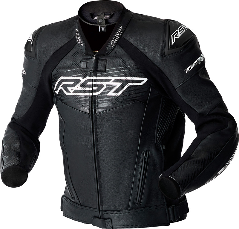 Veste RST Tractech Evo D3O cuir – noir/blanc