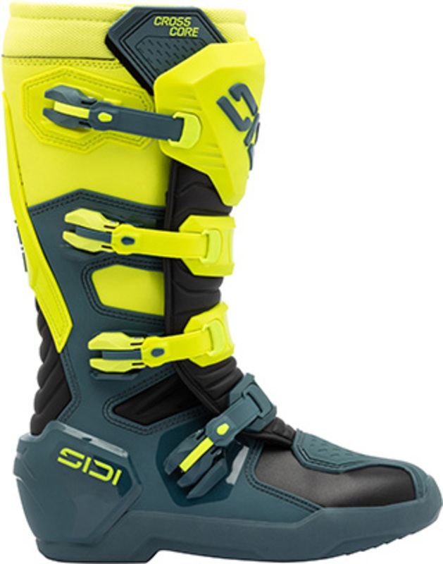Bottes SIDI Crosscore – Petrol/jaune fluo