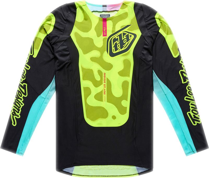 Maillot TROY LEE DESIGNS SE Pro – Myth noir/jaune fluo