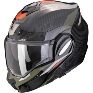 Casque SCORPION EXO-TECH EVO CARBON rover noir vert