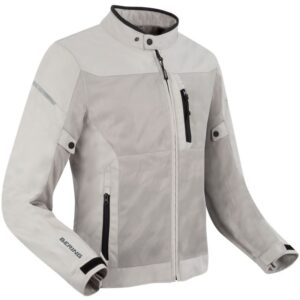 BLOUSON Moto BERING OZONE gris clair