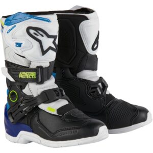 Bottes Alpinestars TECH 3S KIDS WHITE / BLACK / ENAMEL BLUE