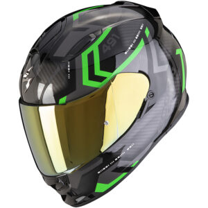 SCORPION CASQUE EXO-491 SPIN BLK GREEN