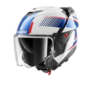 CASQUE SHARK OXO SIKTER WHITE WUB CHROM BLUE