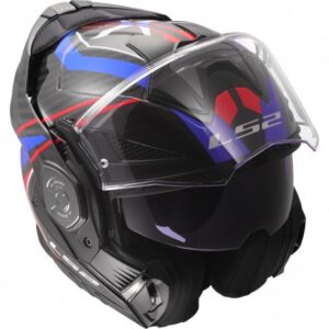 CASQUE LS2 FF901 ADVANT X CARBONE FUTURE II BLANC BLEU