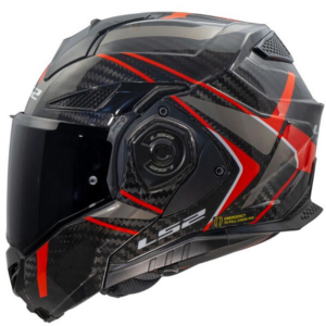 LS2 Casque FF901 Advant X Carbon Future II Carbone / Rouge / Blanc / Brillant