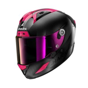 Casque Shark AERON CARBON SKIN Violet Bleu