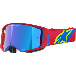 ALPINESTARS – Masque Supertech Corp Mirror Rouge / Jaune fluo / Bleu