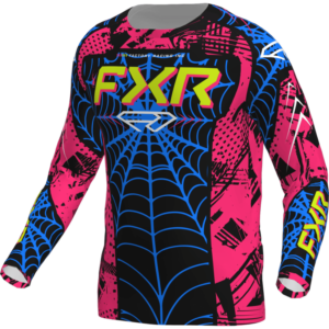 MAILLOT FXR ENFANT CLUTCH BLEU/ROSE