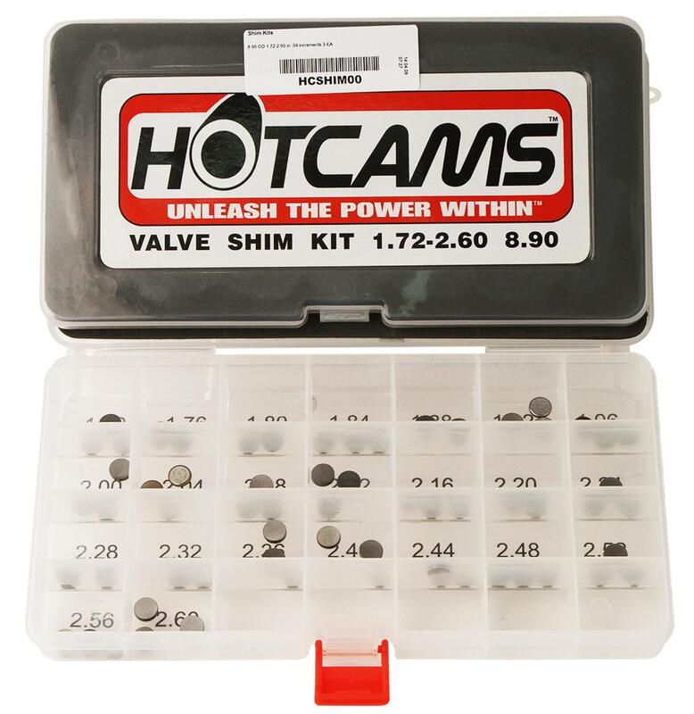 Coffret de pastilles de soupapes HOT CAMS Ø8,90×1,72 to 2,6mm – jeu de 3