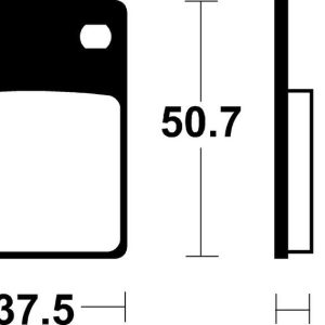 Plaquettes de frein TECNIUM route organique – MA106
