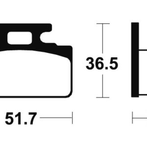 Plaquettes de frein TECNIUM route organique – MA118