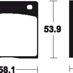Plaquettes de frein TECNIUM route organique – MA12