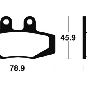 Plaquettes de frein TECNIUM route organique – MA121