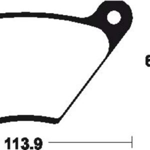 Plaquettes de frein TECNIUM route organique – MA13