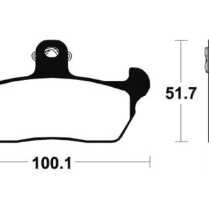 Plaquettes de frein TECNIUM route organique – MA141