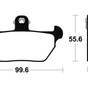 Plaquettes de frein TECNIUM route organique – MA144