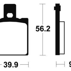 Plaquettes de frein TECNIUM route organique – MA146
