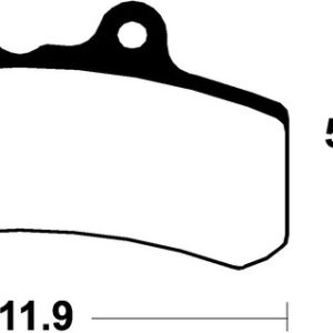 Plaquettes de frein TECNIUM route organique – MA158