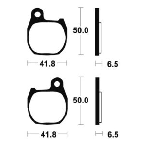 Plaquettes de frein TECNIUM route organique – MA164