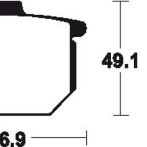 Plaquettes de frein TECNIUM route organique – MA17