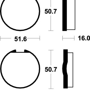 Plaquettes de frein TECNIUM route organique – MA18