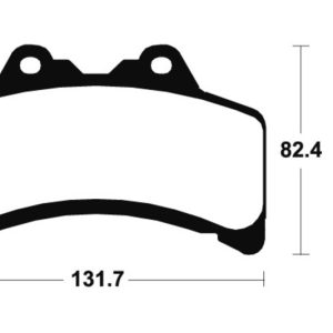 Plaquettes de frein TECNIUM route organique – MA182